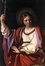 Giovanni Francesco Guercino  - Bilder Gemälde - Saint Marguerite
