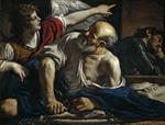 Giovanni Francesco Guercino  - Bilder Gemälde - Saint Peter Freed by an Angel