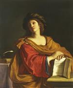 Giovanni Francesco Guercino  - Bilder Gemälde - Samian Sibyl