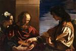 Giovanni Francesco Guercino  - Bilder Gemälde - Samson Bringing Honey To His Parents