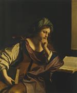 Giovanni Francesco Guercino  - Bilder Gemälde - Sibyl of Samos