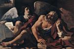 Giovanni Francesco Guercino  - Bilder Gemälde - St Matthew and the Angel
