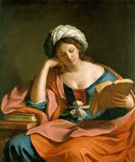 Giovanni Francesco Guercino  - Bilder Gemälde - The Libyan Sibyl