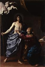 Giovanni Francesco Guercino  - Bilder Gemälde - The Resurrected Christ Appears to the Virgin