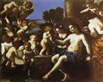 Giovanni Francesco Guercino  - Bilder Gemälde - The Toilet of Venus