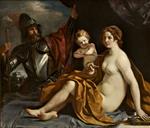Giovanni Francesco Guercino  - Bilder Gemälde - Venus, Mars and Cupid
