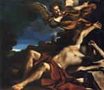 Giovanni Francesco Guercino  - Bilder Gemälde - Vision of Saint Jerome