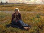 Jules Breton - Bilder Gemälde - Afternoon Repast