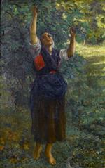 Jules Breton - Bilder Gemälde - Fig Picker