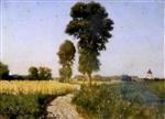 Jules Breton - Bilder Gemälde - Landscape, Courrières, France