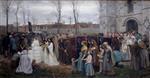 Jules Breton - Bilder Gemälde - Plantation d'un Calvaire