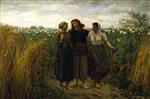 Jules Breton - Bilder Gemälde - Returning from the Fields
