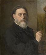 Jules Breton - Bilder Gemälde - Self-Portrait