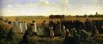 Jules Breton - Bilder Gemälde - The Blessing of the Wheat in Artois