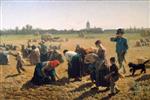 Jules Breton  - Bilder Gemälde - The Gleaners
