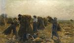 Jules Breton  - Bilder Gemälde - The Harvest