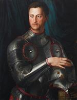 Angelo Bronzino  - Bilder Gemälde - Cosimo I d' Medici in Armour