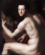 Angelo Bronzino  - Bilder Gemälde - Cosimo I de' Medici as Orpheus