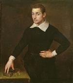 Angelo Bronzino  - Bilder Gemälde - Portrait of a Young Florentine Goldsmith