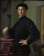 Angelo Bronzino  - Bilder Gemälde - Portrait of a Young Man