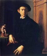Angelo Bronzino  - Bilder Gemälde - Portrait of a young man