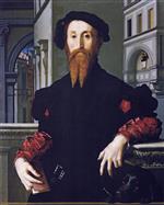 Angelo Bronzino  - Bilder Gemälde - Portrait of Bartolomeo Panciatichi