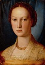 Angelo Bronzino  - Bilder Gemälde - Portrait of Costanza da Sommaia