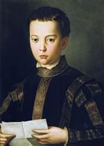 Angelo Bronzino  - Bilder Gemälde - Portrait of Francesco I de' Medic
