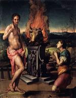 Angelo Bronzino  - Bilder Gemälde - Pygmalion and Galatea