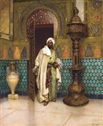 Rudolf Ernst - Bilder Gemälde - Arab in His Palace