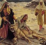Rudolf Ernst - Bilder Gemälde - Captured Lion