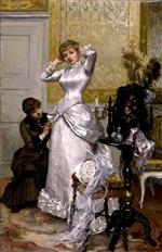 Rudolf Ernst - Bilder Gemälde - Dressing the Bride