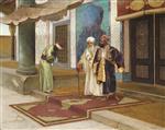 Rudolf Ernst - Bilder Gemälde - Leaving the Mosque
