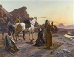 Rudolf Ernst  - Bilder Gemälde - Prayers at Sunrise