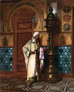 Rudolf Ernst  - Bilder Gemälde - Tending the Lamp