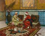 Rudolf Ernst  - Bilder Gemälde - The Card Party