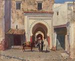 Rudolf Ernst  - Bilder Gemälde - The Door to the Medina