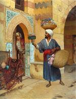 Rudolf Ernst  - Bilder Gemälde - The Flower Seller