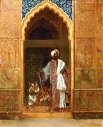 Rudolf Ernst  - Bilder Gemälde - The Gate Keepers