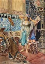 Rudolf Ernst  - Bilder Gemälde - The Harem Favorite