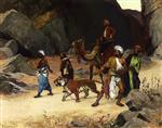 Rudolf Ernst  - Bilder Gemälde - The Return from the Tiger Hunt