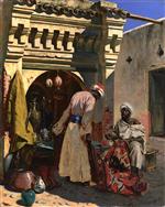 Rudolf Ernst  - Bilder Gemälde - The Rug Merchant