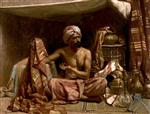 Rudolf Ernst  - Bilder Gemälde - The Rug Merchant