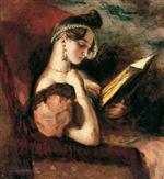 William Etty - Bilder Gemälde - A Girl Reading