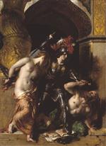 William Etty - paintings - Britomart Redeems Faire Amoret