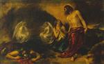 William Etty - paintings - Christ Appearing to Mary Magdalene after the Resurrection