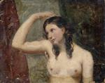 William Etty - Bilder Gemälde - Girl Touching her Head