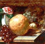 William Etty - Bilder Gemälde - Grapefruit and Oranges