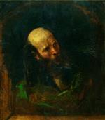William Etty - Bilder Gemälde - Head of a Monk