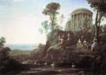 Claude Lorrain - paintings - Apollo and the Muses on Mount Helion